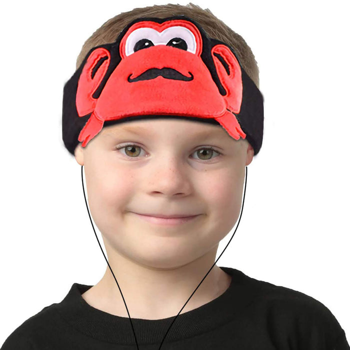H1 Adjustable Fleece Headband Headphones, Crab