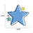 Star Bright Stars 6" Designer Cut-Outs, 36 Per Pack, 3 Packs
