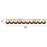Core Decor Dotted Scallops on Wood EZ Border, 48 Feet Per Pack, 3 Packs