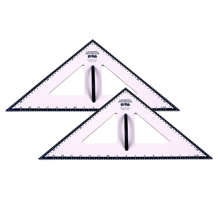 Dry Erase Magnetic Triangle - 45/45/90 Degrees, Pack of 2