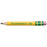 My First® Short Wooden Pencils, Large Triangle Barrel, Sharpened, #2 HB Soft, With Eraser, Yellow, 36 Count