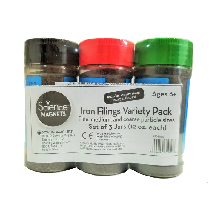 Two Iron Filings Variety Packs, 6 Jars Total