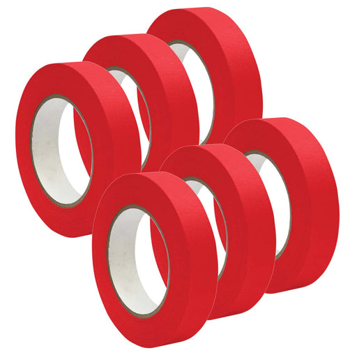 (6 Rl) Premium Masking Tape Red 1x55yd