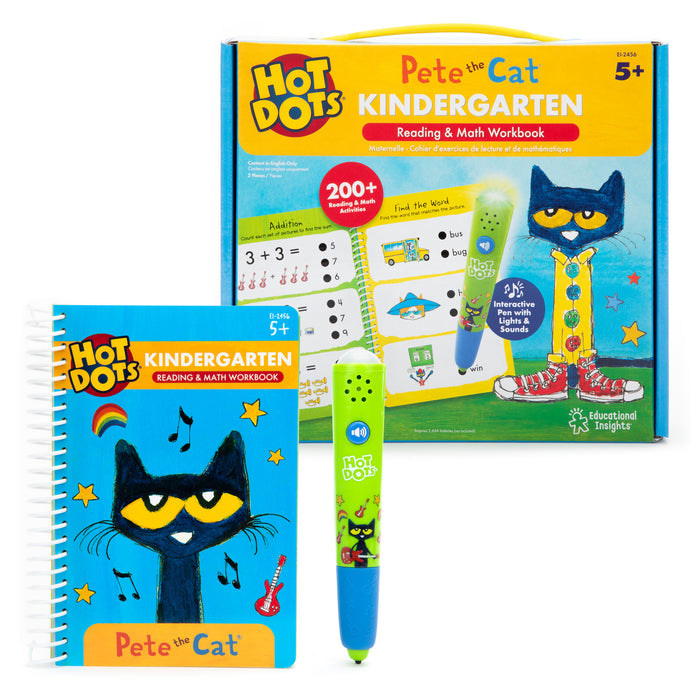 Hot Dots® Pete the Cat® Kindergarten Reading & Math