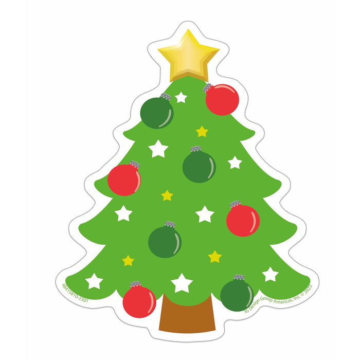 Christmas Trees Paper Cut-Outs, 36 Per Pack, 6 Packs
