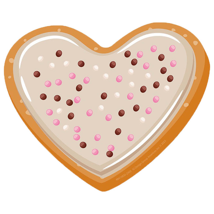 Heart Cookies Paper Cut-Outs, 36 Per Pack, 3 Packs