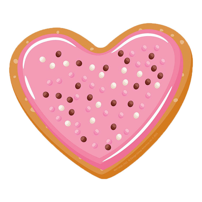 Heart Cookies Paper Cut-Outs, 36 Per Pack, 3 Packs