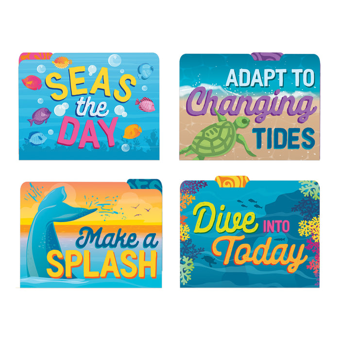 Seas the Day File Folders, 4 Per Pack, 6 Packs