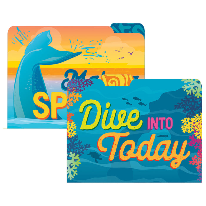 Seas the Day File Folders, 4 Per Pack, 6 Packs