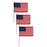 Nylon U.S. Classroom Flag, 16" x 24", Pack of 3