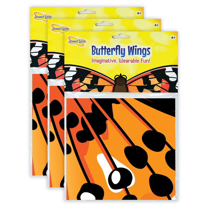 Dress-Up Painted Lady Butterfly Wings, Pack of 3