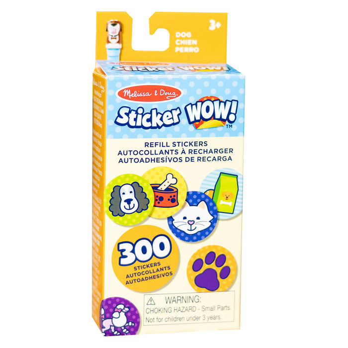 Sticker WOW! Refill Stickers - Dog - 300 Per Pack, 6 Packs