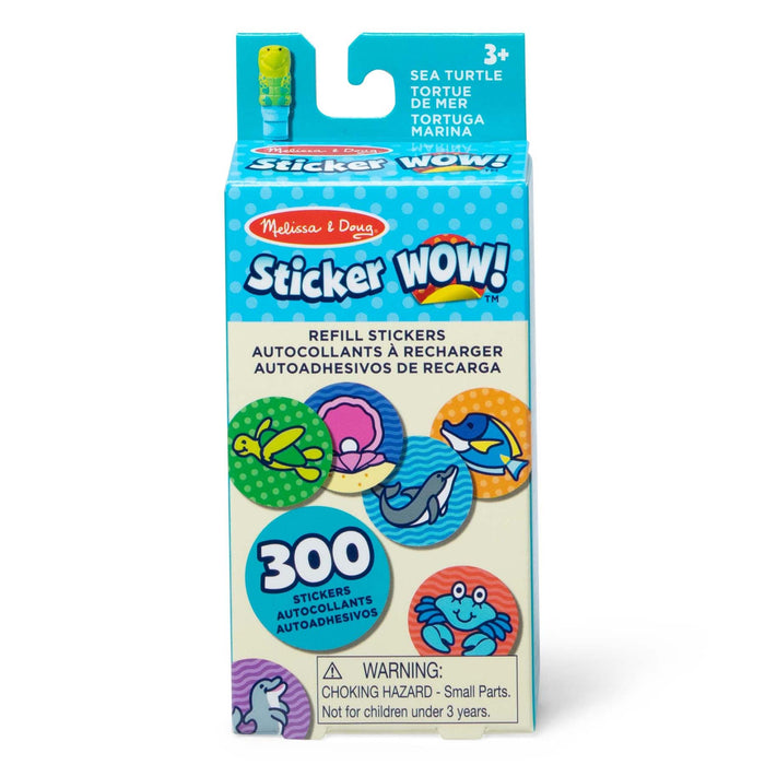 Sticker WOW! Refill Stickers - Turtle - 300 Stickers Per Pack, 6 Packs