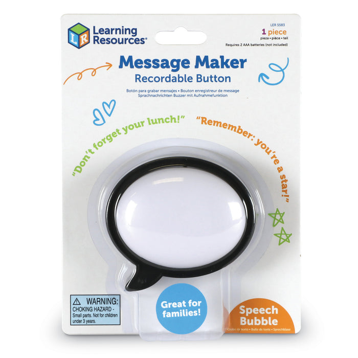 Message Recorder - Speech Bubble, Pack of 3
