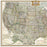 United States Executive Map, Poster Size and Laminated, 36" x 24"