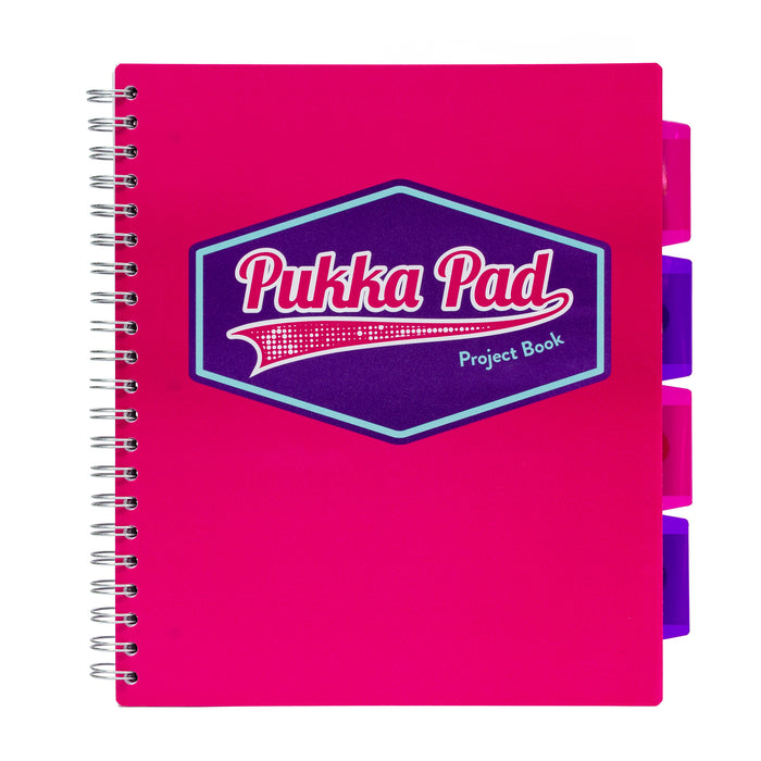 Pukka Pad Project Book Pink 3ct Vision Letter Size