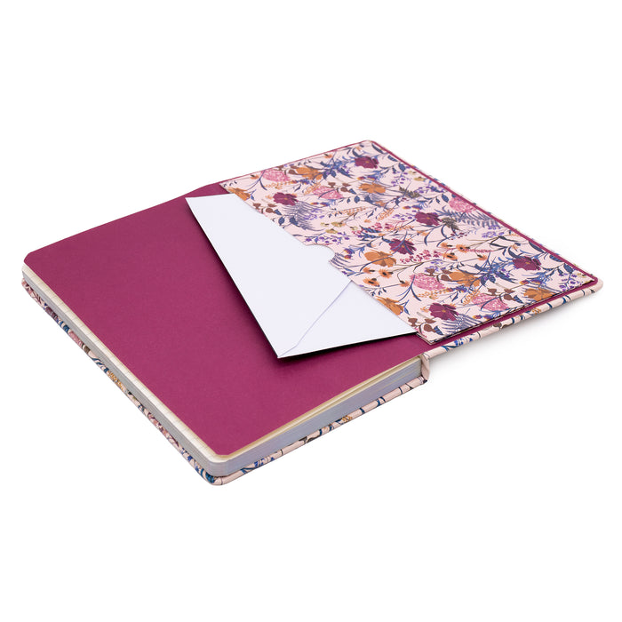 Black Bloom Softcover Notebook 3ct W/pocket