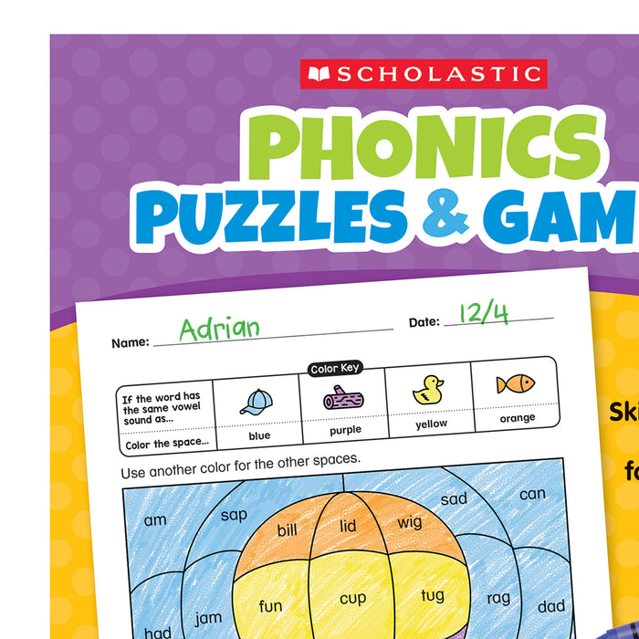 Phonics Puzzles & Games Gr 1-2