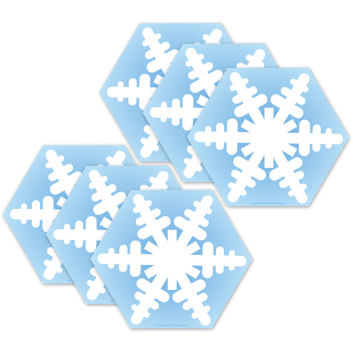 (6 Ea) Notepad Snowflake Large