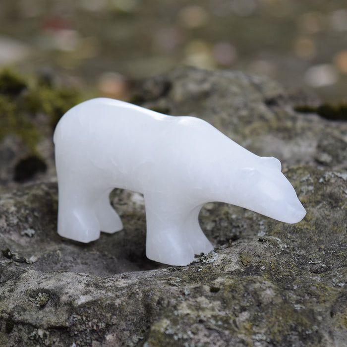 Polar Bear Alabastr Carving Kit