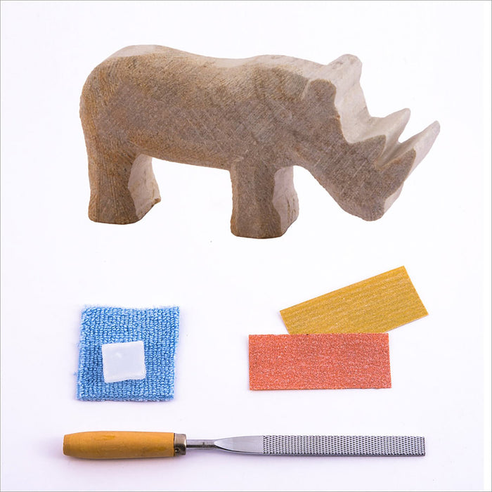 Rhino Soapstone Carving Kit