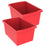 (2 Ea) Med Red Class Storage Bin