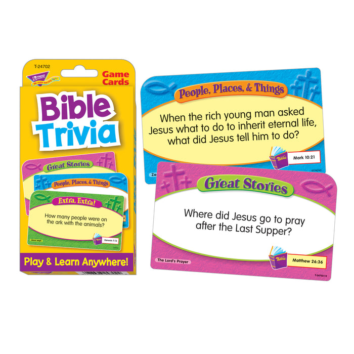 Bible Trivia Challenge Cards®, Pack of 6