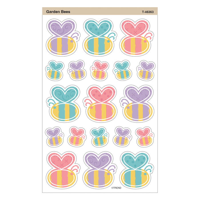 Garden Bees Large superShapes Stickers, 152 Per Pack, 6 Packs