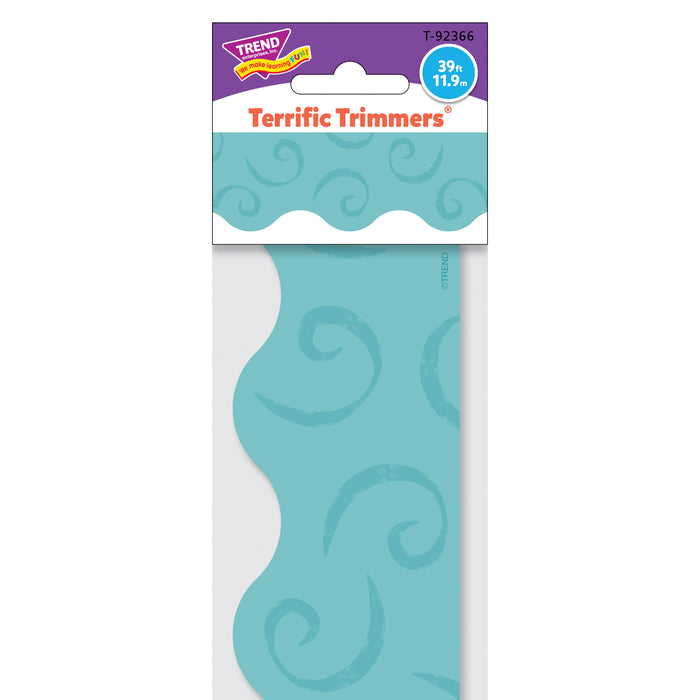 Teal Swirls Terrific Trimmers®, 39 Feet Per Pack, 6 Packs