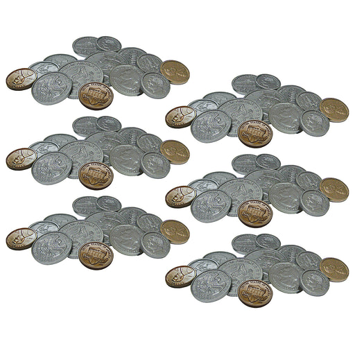 Play Money: Assorted Coins, Pack of 6