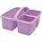 Plastic Storage Caddy, Lavender, Pack of 6