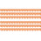 (6 Pk) Orange Gingham Border Scalloped