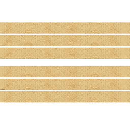 (6 Pk) Golden Textile Border Straight