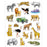 Safari Stickers, 120 Per Pack, 12 Packs