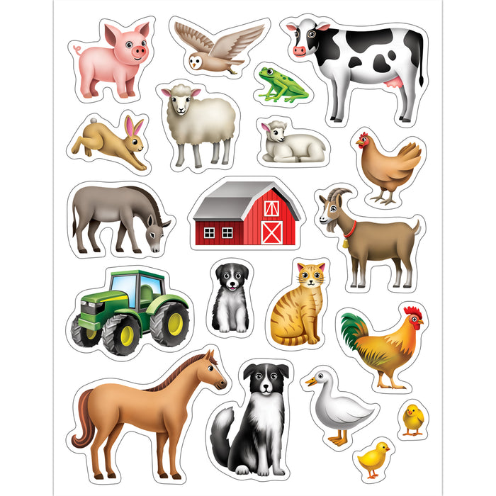 Farm Stickers, 120 Per Pack, 12 Packs