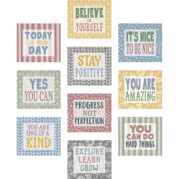 Classroom Cottage Positive Sayings Accents, 30 Per Pack, 3 Packs