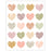 Terrazzo Tones Hearts Stickers, 120 Per Pack, 12 Packs
