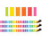 Colorful Stripes Magnetic Border, 24 Feet Per Pack, 3 Packs
