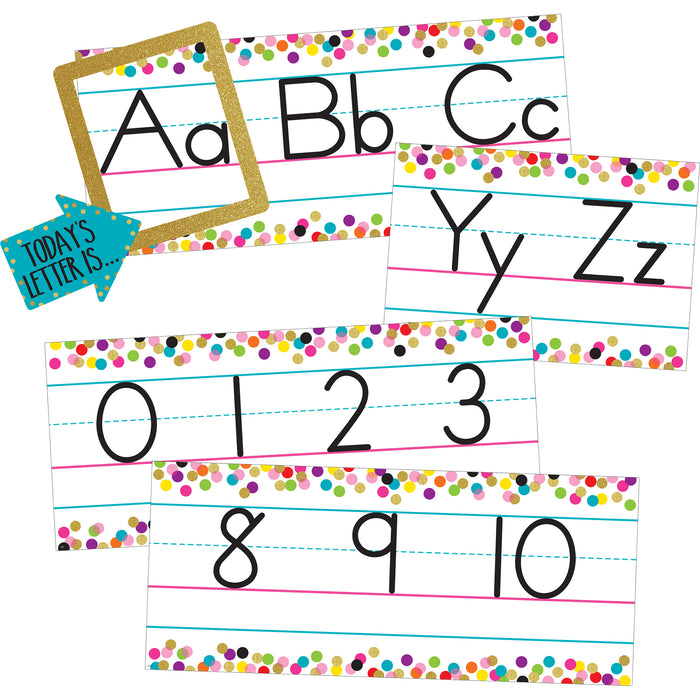 Confetti Alphabet Line Bulletin Board Set, 2 Sets