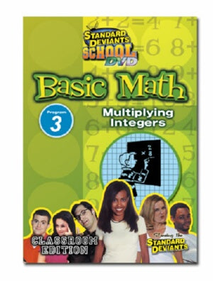 Standard Deviants School Basic Math Module 3: Multiplying Integers