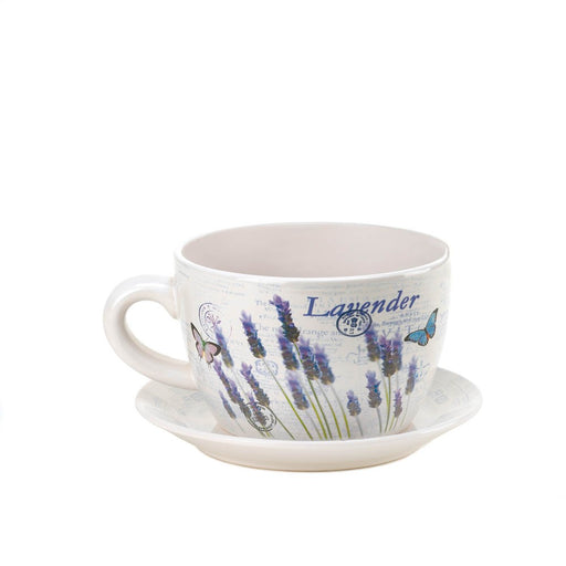 Lavender Fields Teacup Planter