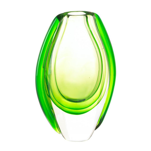Emerald Art Glass Vase