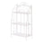 White Basket Weave Bakers Rack