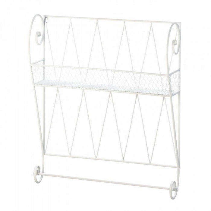 White Wire Wall Shelf