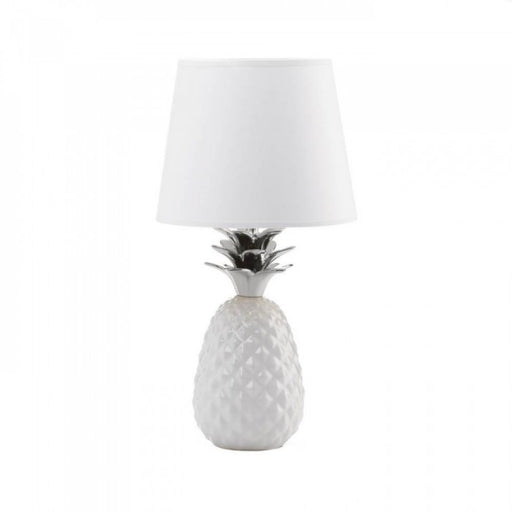 Silver Topped Pineapple Table Lamp