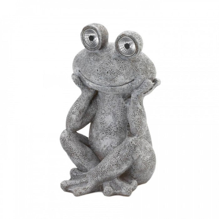 Solar Frog Statue