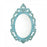 Distressed Baby Blue Wall Mirror