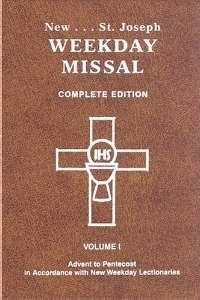 St. Joseph Weekday Missal Complete Edition V1 (Advent-Pentecost)-Brown Imitation Leather
