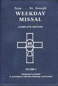 St. Joseph Weekday Missal Complete Edition V2 (Pentecost-Advent)-Blue Imitation Leather