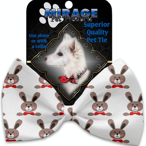 Dapper Rabbits Pet Bow Tie Collar Accessory with Velcro